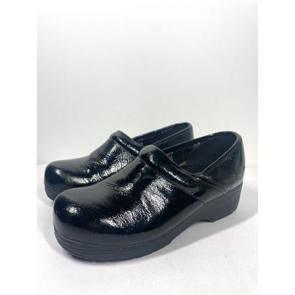 Sketchers Black Patent Leather Tone Ups Clog Slip On Comfort Shoes Women Size 9 - Picture 3 of 6